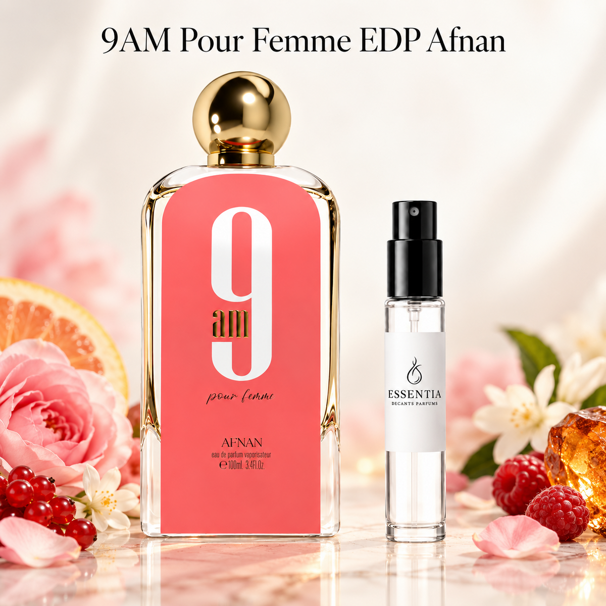 9AM Pour Femme EDP Afnan — ESSENTIA Decants Parfums