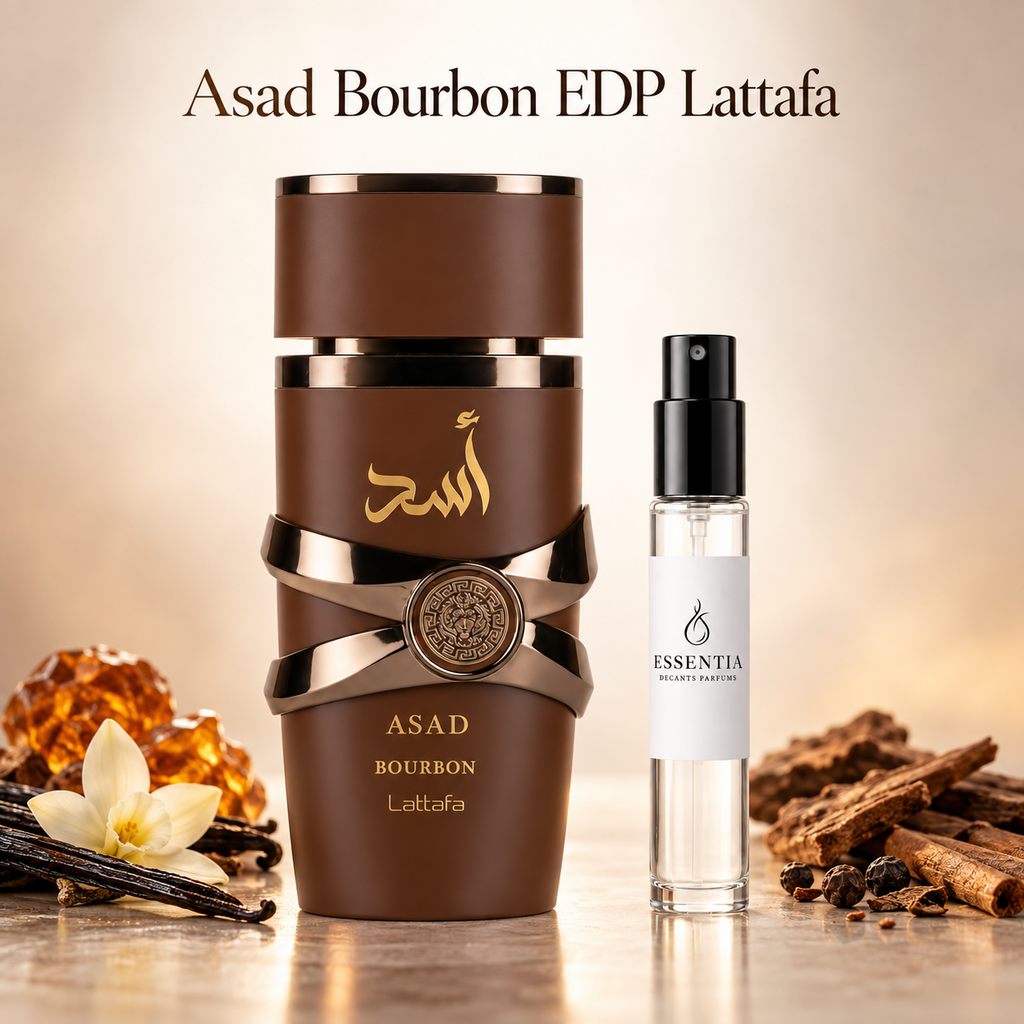Asad Bourbon EDP Lattafa con decant ESSENTIA original