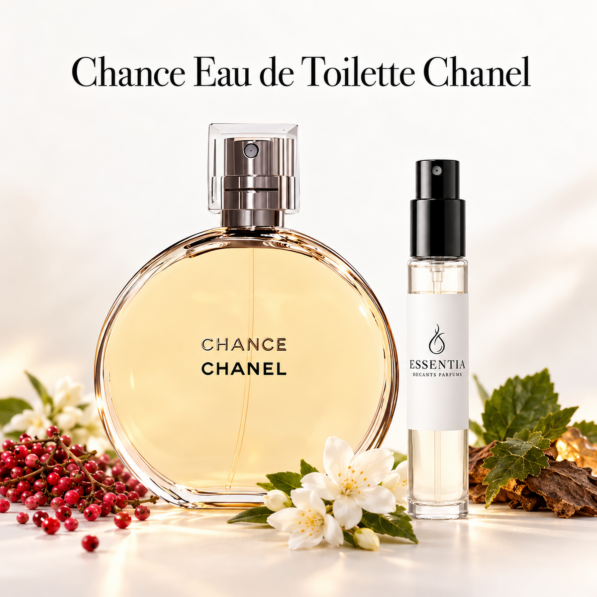 Decant original Chance Eau de Toilette Chanel disponible en ESSENTIA Paraguay