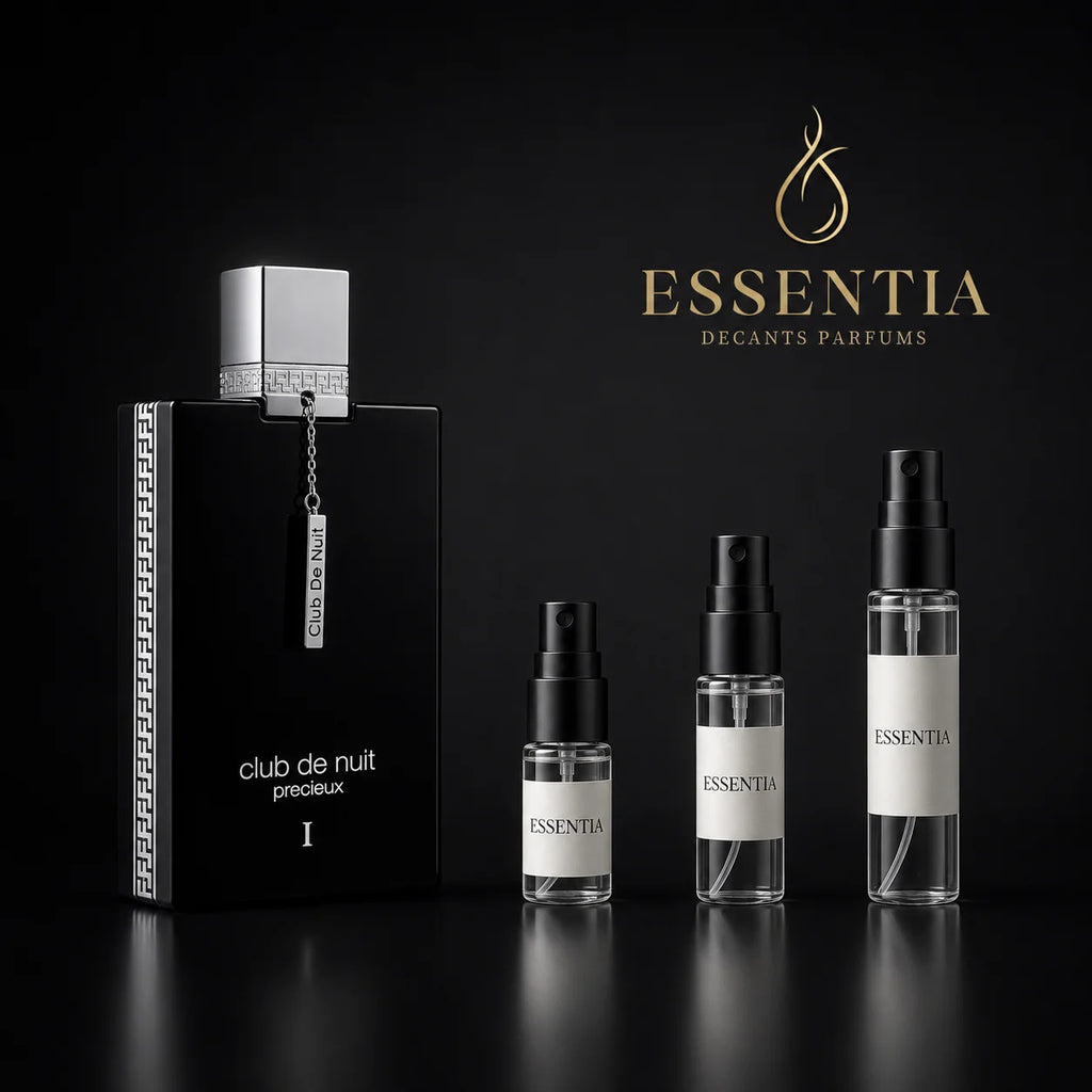 Club de Nuit Precieux I Armaf en decant original ESSENTIA, perfume original junto a frascos de decant en presentaciones de 3ml, 5ml y 10ml.