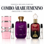 Combo Árabe Femenino con 3 decants originales: Yara Lattafa, Hawas Diva Rasasi y Sabah Al Ward | ESSENTIA