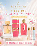 Combo Fresca Femenina de decants árabes femeninos ESSENTIA con 9AM Pour Femme, Club de Nuit Woman y Yara Candy