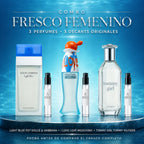 Combo Fresco Femenino de ESSENTIA con 3 decants de perfumes frescos