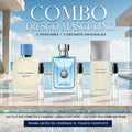 Combo Fresco Masculino de ESSENTIA con 3 decants de perfumes frescos