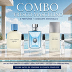 Combo Fresco Masculino de ESSENTIA con 3 decants de perfumes frescos