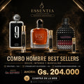 Combo Hombre Best Sellers de ESSENTIA Decants Originales con 9PM Afnan 10ml, Stronger With You Intensely 5ml y Valentino Born in Roma Intense 3ml, promoción especial para compra web en Paraguay.