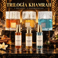 Trilogía Khamrah de Lattafa en 3 decants ESSENTIA: Khamrah, Khamrah Qahwa y Khamrah Waha