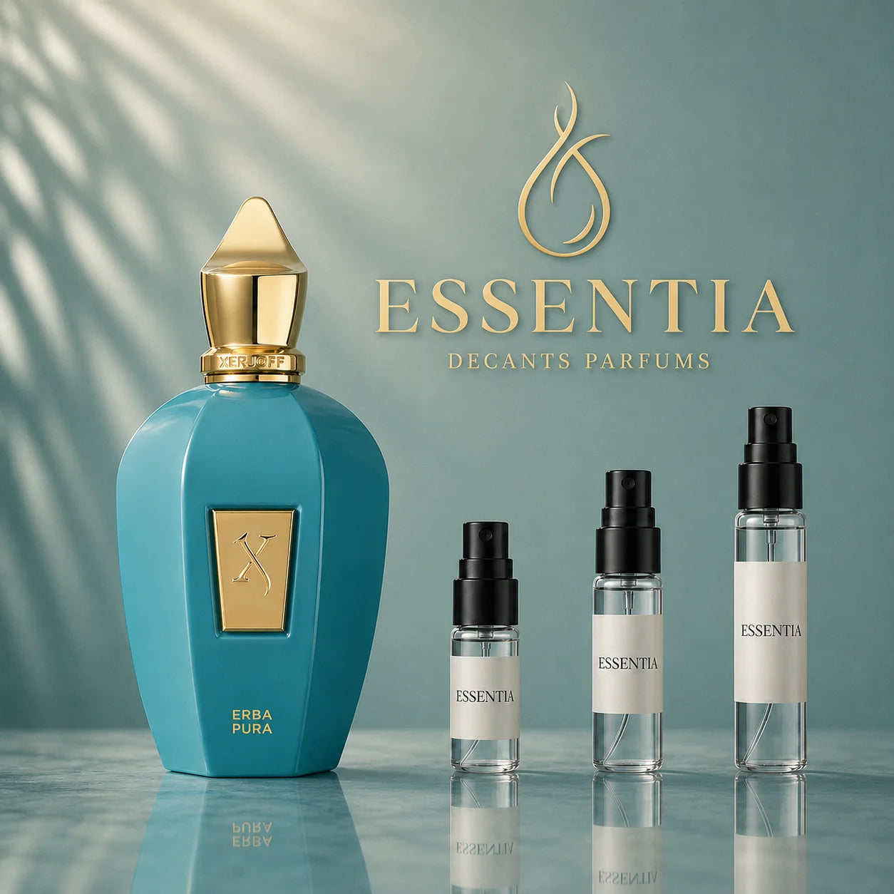 Decant de Erba Pura EDP Xerjoff en presentaciones de 3 ml, 5 ml y 10 ml, fragancia unisex frutal, cítrica, dulce y almizclada disponible en ESSENTIA Paraguay.