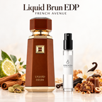 Liquid Brun EDP French Avenue con decant ESSENTIA y notas cálidas