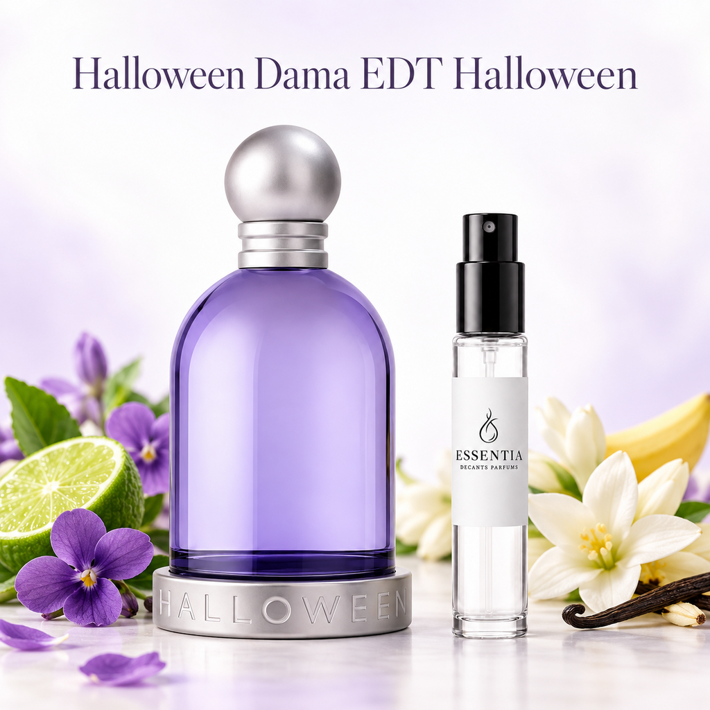 Halloween Dama EDT con decant original ESSENTIA disponible en Paraguay