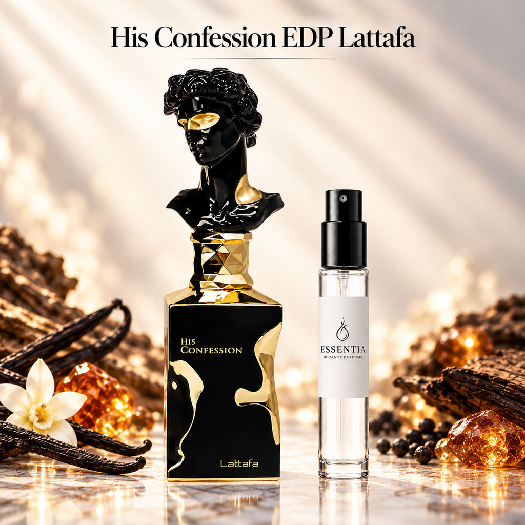 His Confession EDP Lattafa con decant ESSENTIA