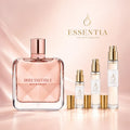 Decant original de Irresistible Eau de Toilette Givenchy en ESSENTIA Paraguay, perfume femenino floral fresco con rosa, iris, cedro y almizcle blanco.