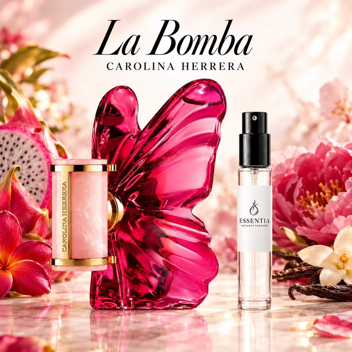 La Bomba EDP Carolina Herrera con decant ESSENTIA original en Paraguay