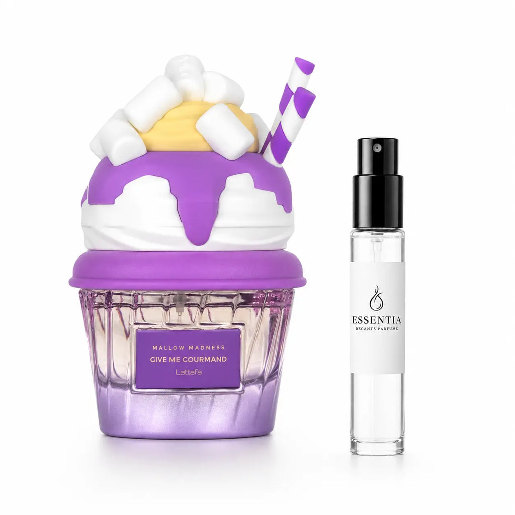 Mallow Madness Lattafa Perfumes en decant original ESSENTIA Paraguay