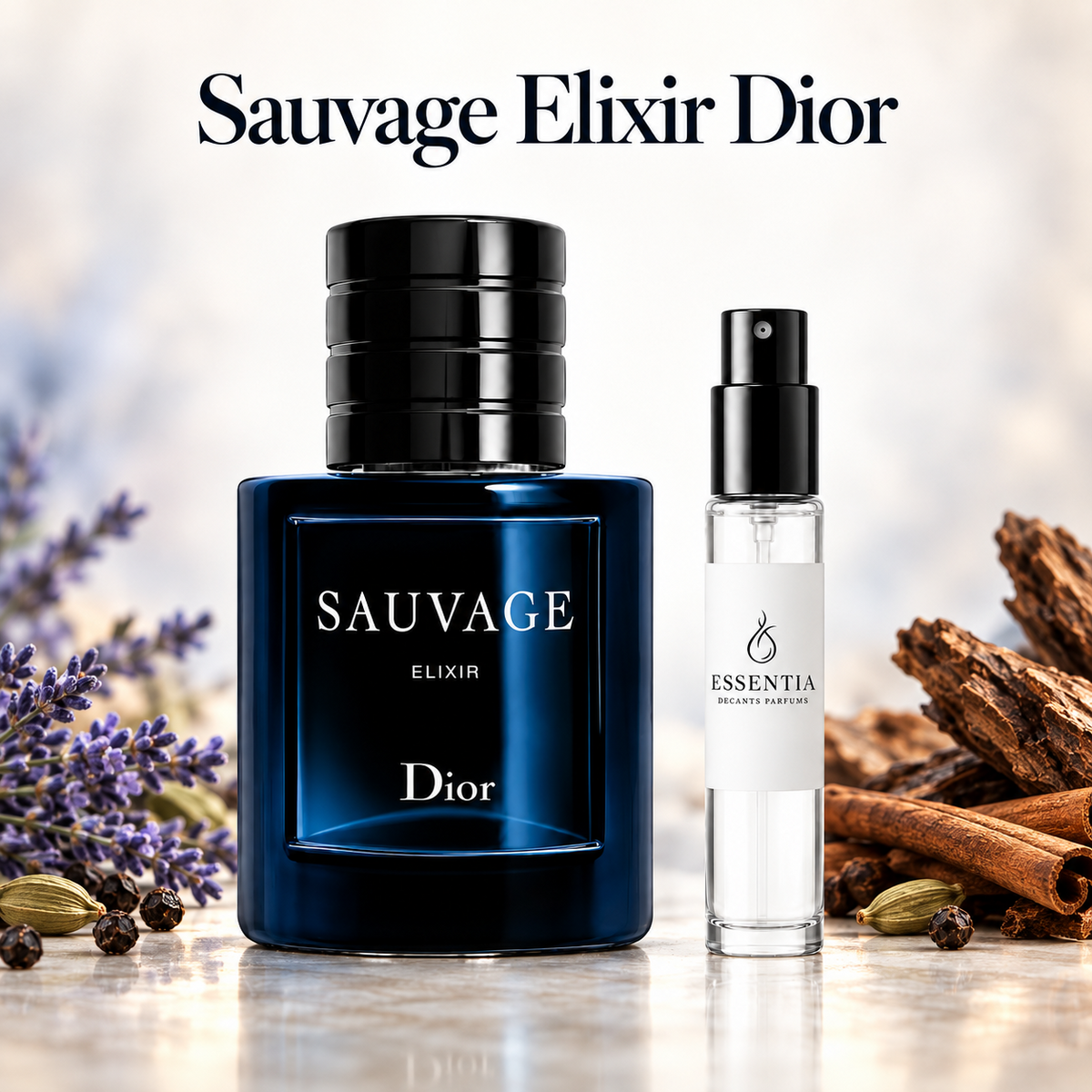 Sauvage Elixir Dior con decant ESSENTIA original
