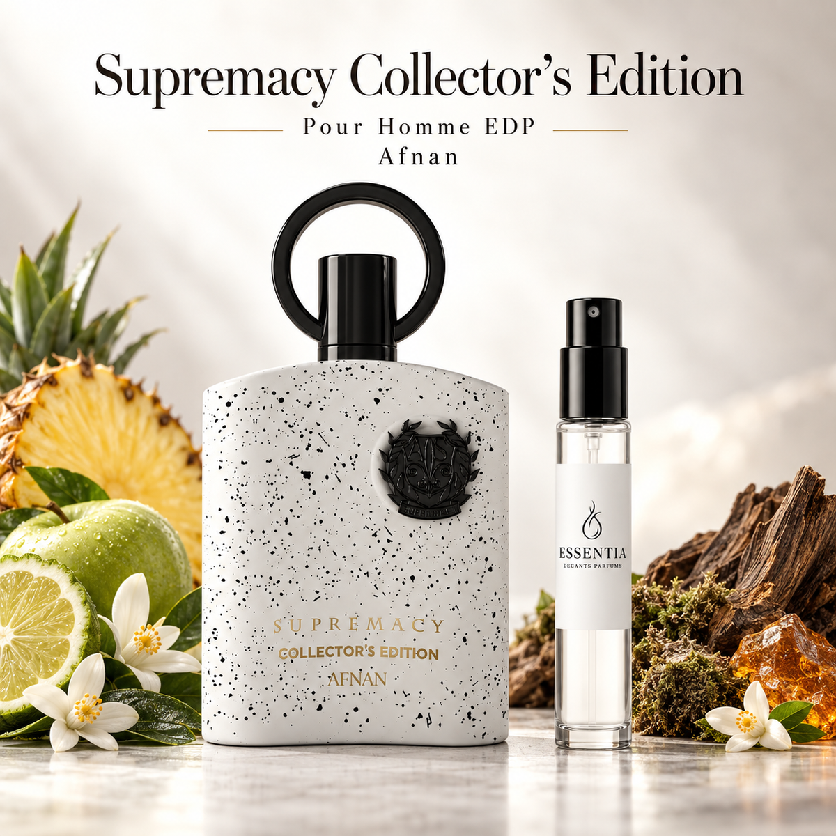 Supremacy Collector's Edition Pour Homme EDP Afnan con decant ESSENTIA en Paraguay
