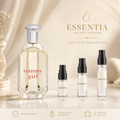 Imagen de Tommy Girl EDT de Tommy Hilfiger junto a las presentaciones de decant original ESSENTIA de 3ml, 5ml y 10ml.