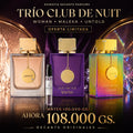 Trío Club de Nuit en decants ESSENTIA: Woman, Maleka y Untold de Armaf